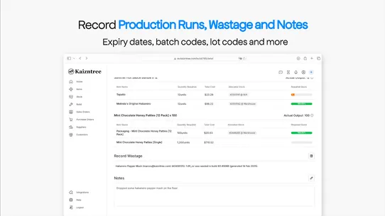 Kaizntree Inventory Management screenshot