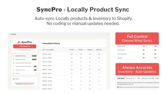 SyncPro – Locally Product Sync screenshot