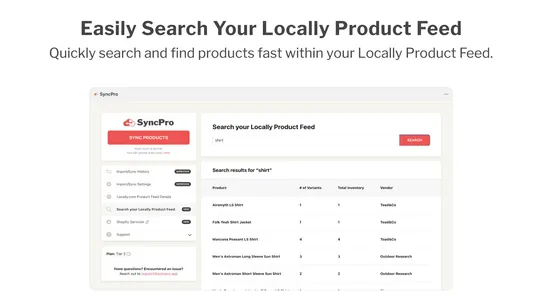 SyncPro – Locally Product Sync screenshot