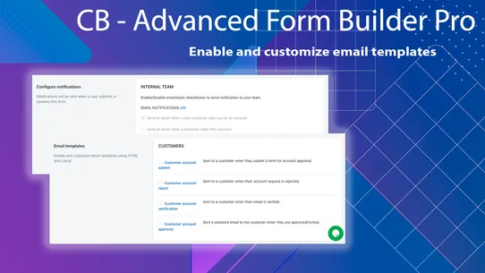 CB ‑ Advanced Form Builder Pro screenshot