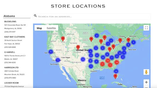 ListR Store Locator screenshot