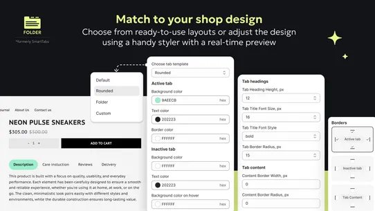 FOLDER ‑ Smart Product Tabs screenshot