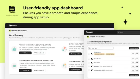 FOLDER ‑ Smart Product Tabs screenshot