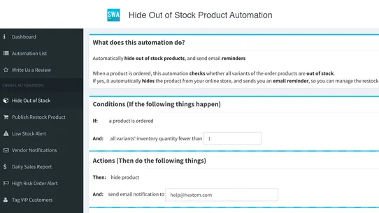 Hextom: Workflow Automation screenshot