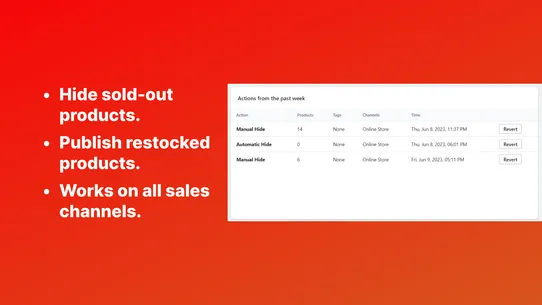 Knockout ‑ Hide Out Of Stock screenshot