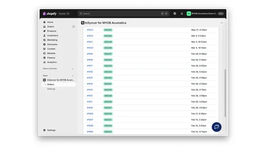 InSyncer for MYOB Acumatica screenshot