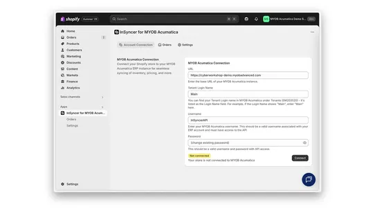 InSyncer for MYOB Acumatica screenshot