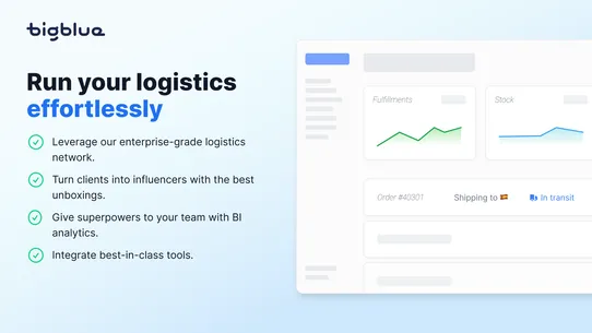 Bigblue ‑ All in one logistics screenshot