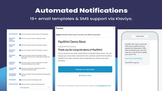 PayWhirl Subscriptions screenshot