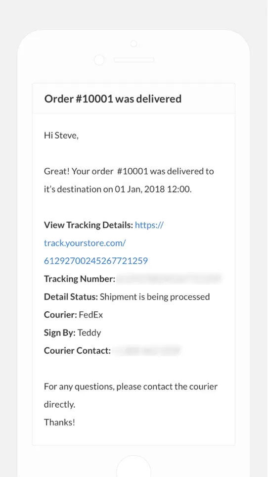 AfterShip Order Tracking screenshot