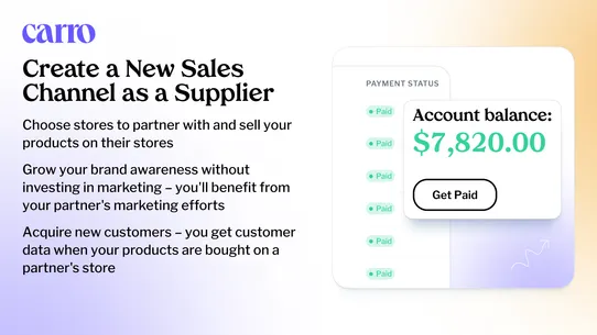 Carro: Collaborative Commerce screenshot