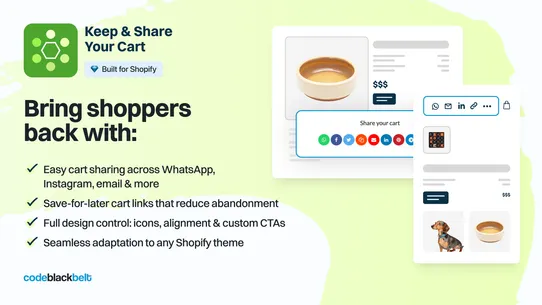 CBB Keep &amp; Share Your Cart screenshot