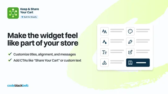CBB Keep &amp; Share Your Cart screenshot