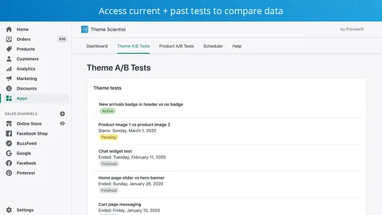 Theme Scientist A/B Testing screenshot