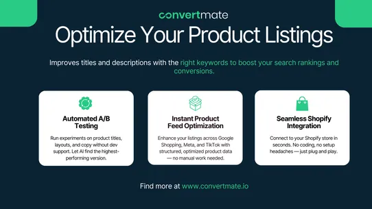 ConvertMate: SEO, Feeds &amp; CRO screenshot