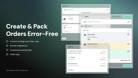 506 EasyScan SKU &amp; Barcode screenshot