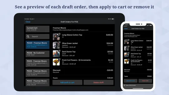 Draft Orders For POS screenshot