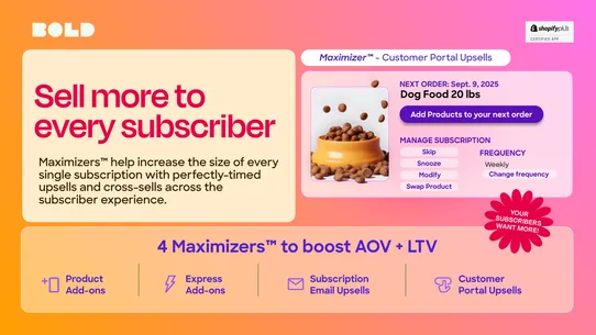BOLD Subscriptions App screenshot
