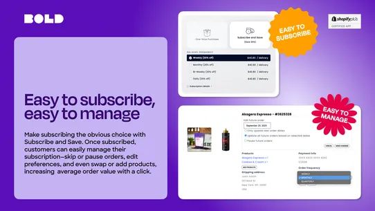 BOLD Subscriptions App screenshot