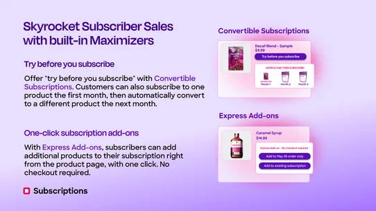 BOLD Subscriptions screenshot