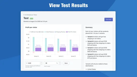 ShipScout - A/B Test Shipping screenshot