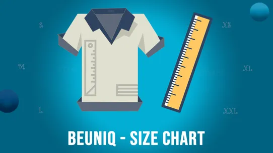 BeUniq ‑ Size Chart screenshot