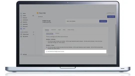 Product Hider screenshot