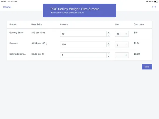 Unitpricer ‑ Weight Size Vol. screenshot