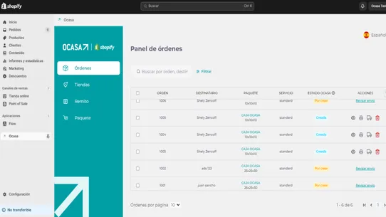 Ocasa screenshot