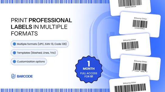 F: Retail Barcode Generator screenshot