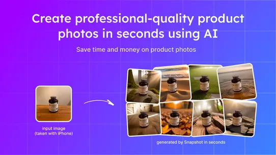 Snapshot: AI Product Photos screenshot