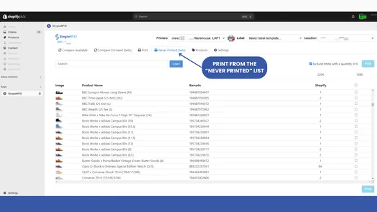 Simple RFID Inventory Solution screenshot