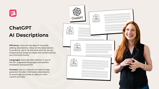 ChatGPT AI Product Description screenshot