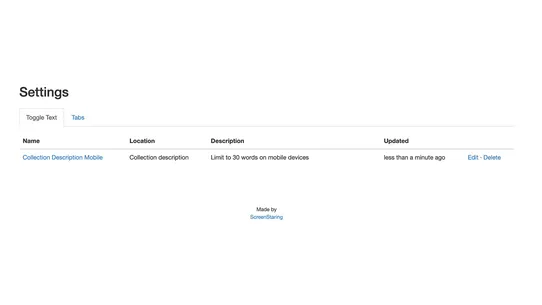 SS: Toggle Description screenshot