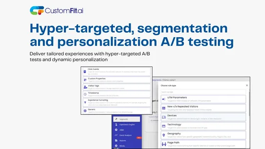 CustomFit AI A/B Testing &amp; CRO screenshot