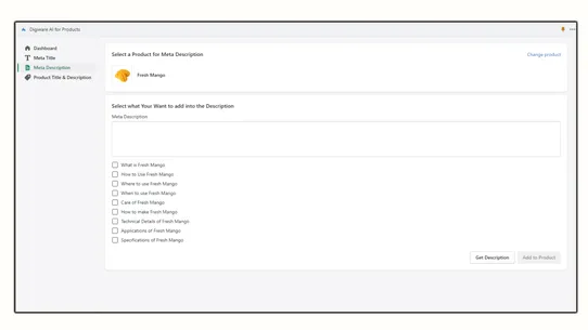Digiware SmartMeta using AI screenshot