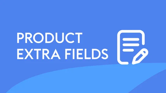 Product extra fields screenshot