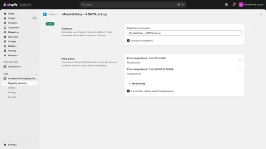 Packlink PRO Shipping Platform screenshot