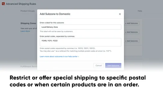 Advanced Shipping Rules screenshot