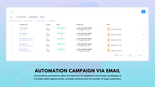 Bluecore Data Central Platform screenshot