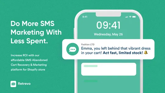 Retrevo ‑ SMS Abandoned Cart screenshot
