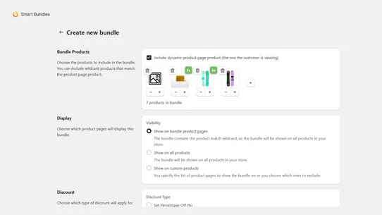 Smart Bundles - Bundle Builder screenshot