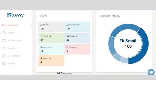 Turny Returns &amp; Exchanges screenshot