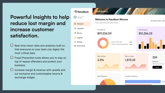 Navidium Returns &amp; Exchanges screenshot