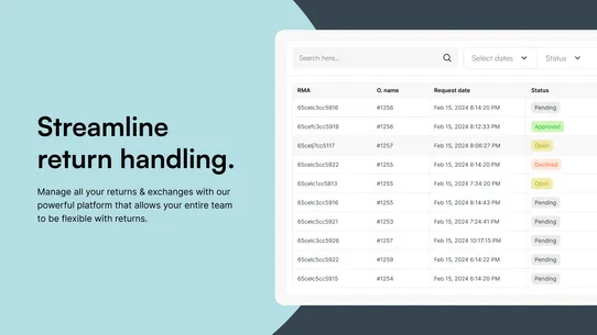 Navidium Returns &amp; Exchanges screenshot