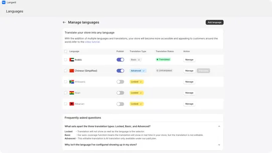 Langwill: Language Translate screenshot