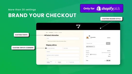 Mgroup Checkout UI Editor screenshot