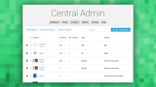 Central Admin by Webyze screenshot