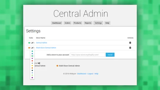 Central Admin by Webyze screenshot