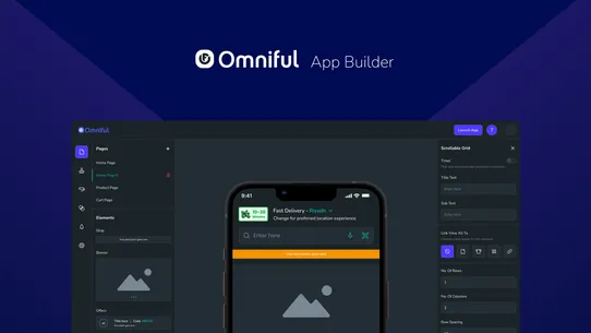 Omniful Mobile App Builder screenshot